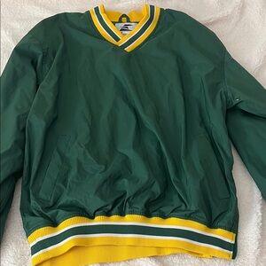 Green and Yellow Pullover Jacket